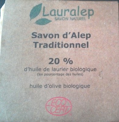 Lauralep Savon d’Alep Traditionnel 20%