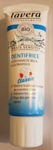 Lavera, Laverana Gmbh & Co Dentifrice Basis sensitiv à l’échinacée bio et à la propolis