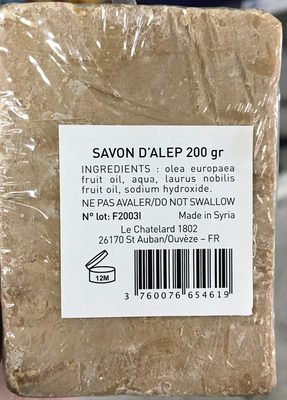 Le Chatelard 1802 Savon d’Alep