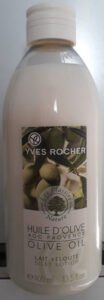 Les plaisirs nature, Yves Rocher Lait velouté Huile d’olive AOC Provence