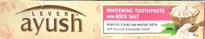 Lever Ayush Whitening Toothpaste with rock salt
