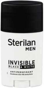 LILLEBORG AS Sterilan Deo Stick Men Invisible Black White