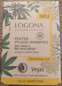 LOGONA Festes Pflege-Shampoo Bio-Hanf & Bio-Holunder