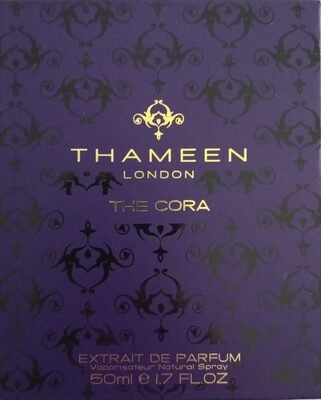 London, SWIX 7JF England, THAMEEN FRAGRANCE 64 Knightsbridge THE CORA