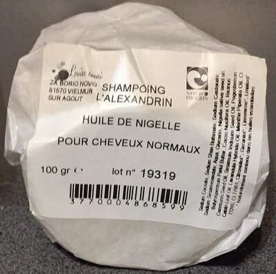 Louise émoi Shampoing l’Alexandrin – Huile de Nigelle – pour cheveux normaux