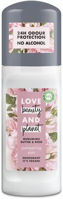 Love Beauty and Planet Love Beauty And Planet Déodorant Femme Bille Soin Beurre de Murumuru & Rose Vegan