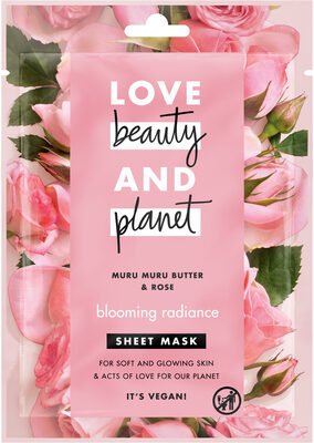 Love Beauty and Planet Love Beauty And Planet Masque tissu Eclat Radieux au Beurre de Muru Muru & Rose x1