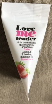 Love me Tender Huile de massage gourmande & chauffante Fraise