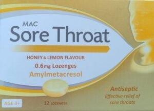 MAC Sore Throat Honey & Lemon Flavour Lozenges
