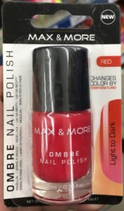 Max & More Ombre Nail Polish Red