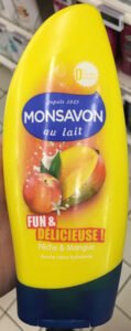 Monsavon, Monsavon au lait Fun & Délicieuse ! Pêche & Mangue