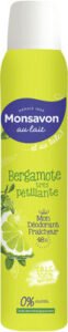 Monsavon Monsavon Déodorant Femme Spray Bergamote Très Pétillante 200ml