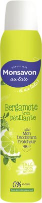 Monsavon Monsavon Déodorant Femme Spray Bergamote Très Pétillante 200ml