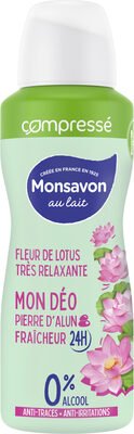 Monsavon Monsavon Déodorant Femme Spray Compressé Fleur de Lotus Presque Divine 100ml