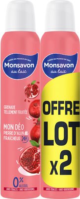 Monsavon Monsavon Déodorant Femme Spray Grenade Tellement Fraîche 2x200ml
