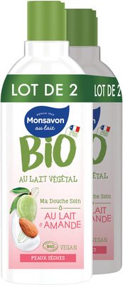 Monsavon Monsavon Gel Douche Bio Lait Amande Lot 2x300ml