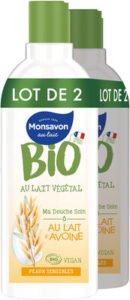 Monsavon Monsavon Gel Douche Bio Vegan Lait Avoine Lot 2 x 300ml