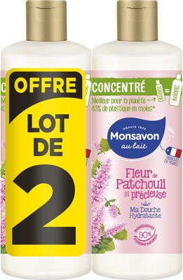 Monsavon Monsavon Gel Douche Femme Concentré Perle Patchouli lot 2x100ml