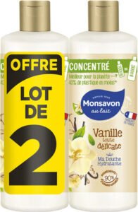 Monsavon Monsavon Gel Douche Femme Concentré Vanille Lot 2x100ml