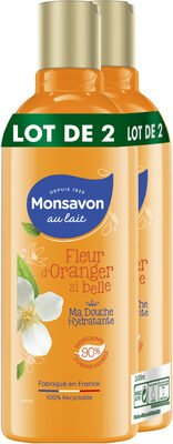 Monsavon Monsavon Gel Douche Fleur D’oranger Si Belle 300ml Lot de 2