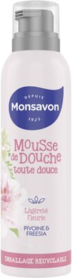 Monsavon Monsavon Gel Douche Mousse Légèreté Fleurie Pivoine & Freesia 200ml