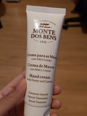 Monte dos bens Creme para mãos