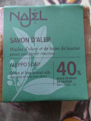 Najel SAVON D’ALEP 40% HUILE DE BAIES DE LAURIER (185G)