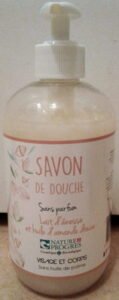 Nature & Progrès Savon de douche lait d’ânesse et huile d’amande douce