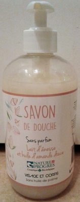 Nature & Progrès Savon de douche lait d’ânesse et huile d’amande douce