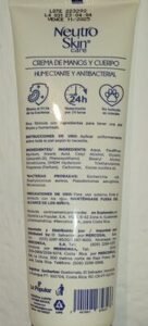 Neutro Skin Care Crema de Manos y Cuerpo Con Aceite de Coco