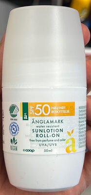 Änglamark Sunlotion roll-on, SPF50