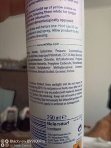 nivea anty perspirant