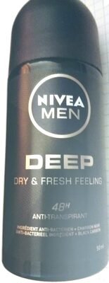 Nivea Men NIVEA Men Deep Black Carbon Dark Wood Antitranspirant Roller