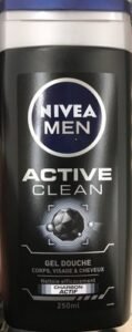 Nivea, Nivea Men Active Clean Gel douche Charbon Actif