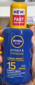 Nivea, Nivea Sun Protect & Moisture Spray, SPF15
