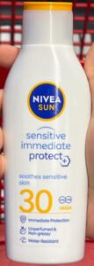 Nivea, Nivea Sun Sensitive Immediate Peotect, SPF30