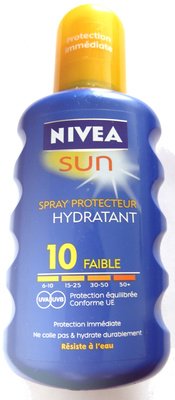 Nivea, Nivea Sun Spray protecteur hydratant 10 faible