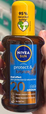 Nivea, Nivea Sun Sun protect & bronze, spray, SPF20