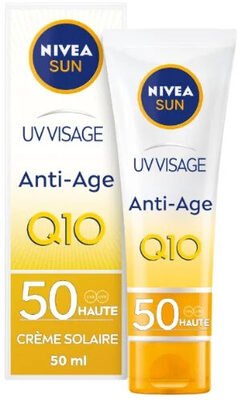 Nivea sun Crème Visage Solaire Anti-Rides UV Q10 FPS 50