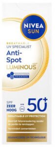 Nivea sun NIVEA Sun Breathable Uv Specialist Luminous630 Anti-Spot SPF50+ Zonnefluïde