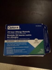 Option+ 24 hour Allergy Remedy Loratadine
