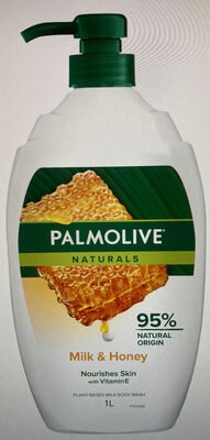 Palmolive Body Wash Shower Gel Naturals Milk & Honey 1L