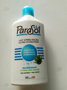 parasol lait après soleil