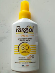 parasol spray bronzant protecteur