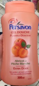 Persavon Gel douche Abricot et Pêche blanche extra doux