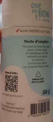 Pimpant Déodorant stick Fleur de Coton