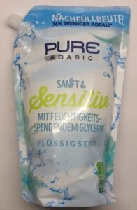 Pure & Basic Flüssigseife sanft & sensitive Nachfüllbeutel