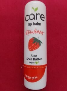 quiz lip balm strawberry aloe shea butter