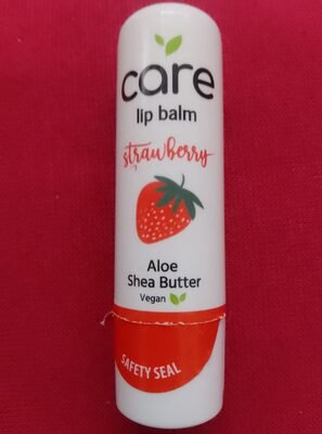 quiz lip balm strawberry aloe shea butter