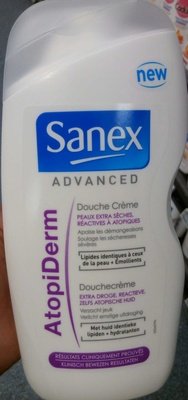 Sanex, Sanex Advanced AtopiDerm Douche Crème Peaux Extra Sèches, réactives à atopiques